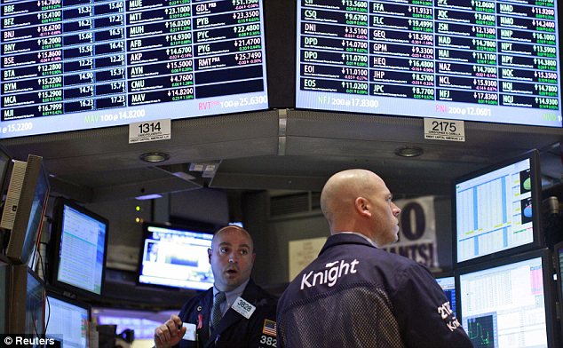 Trading: Knight Capital, whose kiosk at the New York Stock Exchange is pictured here, is one of the largest processors of stock trades
